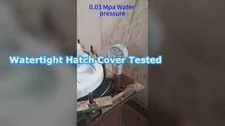 Alüminyum gömülü ambar kapağı su geçirmezlik testi2