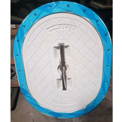 ABS Onaylı Hızlı Açılan Özel Oval Gömme Tip Alüminyum Deniz İnsan Deliği Kapağı Tedarikçi