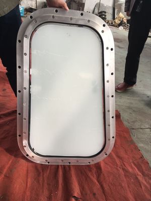 Dikdörtgen A60 CCS, ABS,DNV,BV Sertifikalı Çelik/Alüminyum/ Paslanmaz Çelik Deniz Pencereleri Tedarikçi