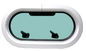 Tekne Yat RV Oval Şekli için Alüminyum Lombar Pencereleri Tedarikçi