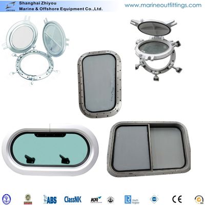 Tekne ve Yat için Oval Şekil Alüminyum Porthole Pencereler Tedarikçi